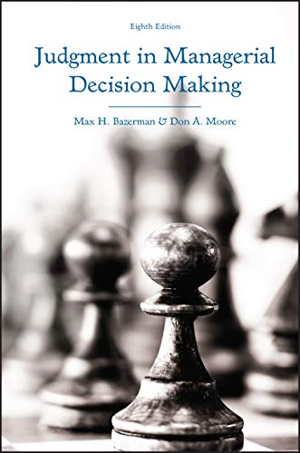 Judgment in Managerial Decision Making von Wiley